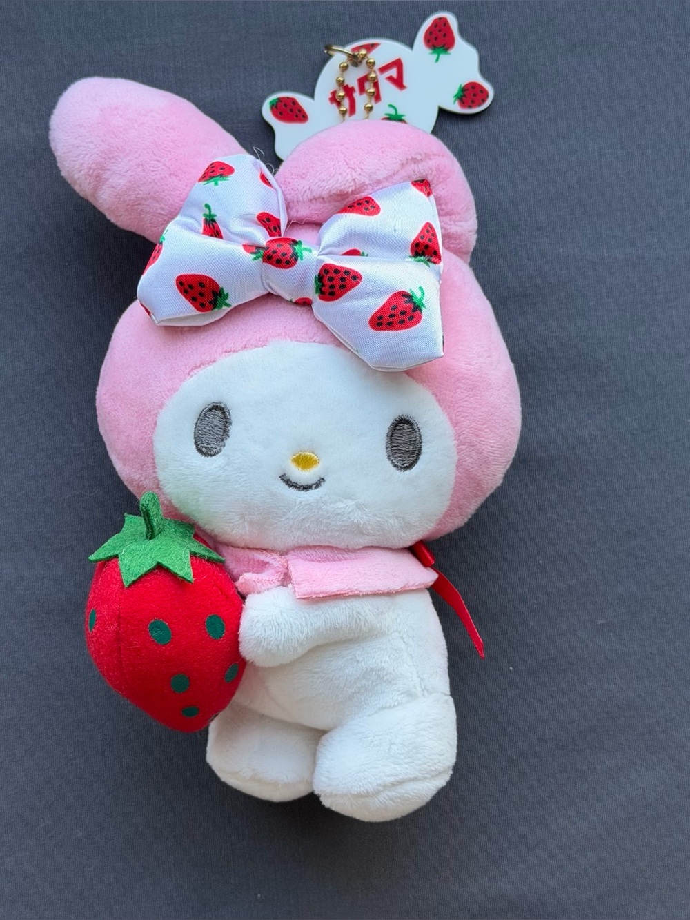 Sanrio X Sukama Strawberry Candy My Melody plush/keychain